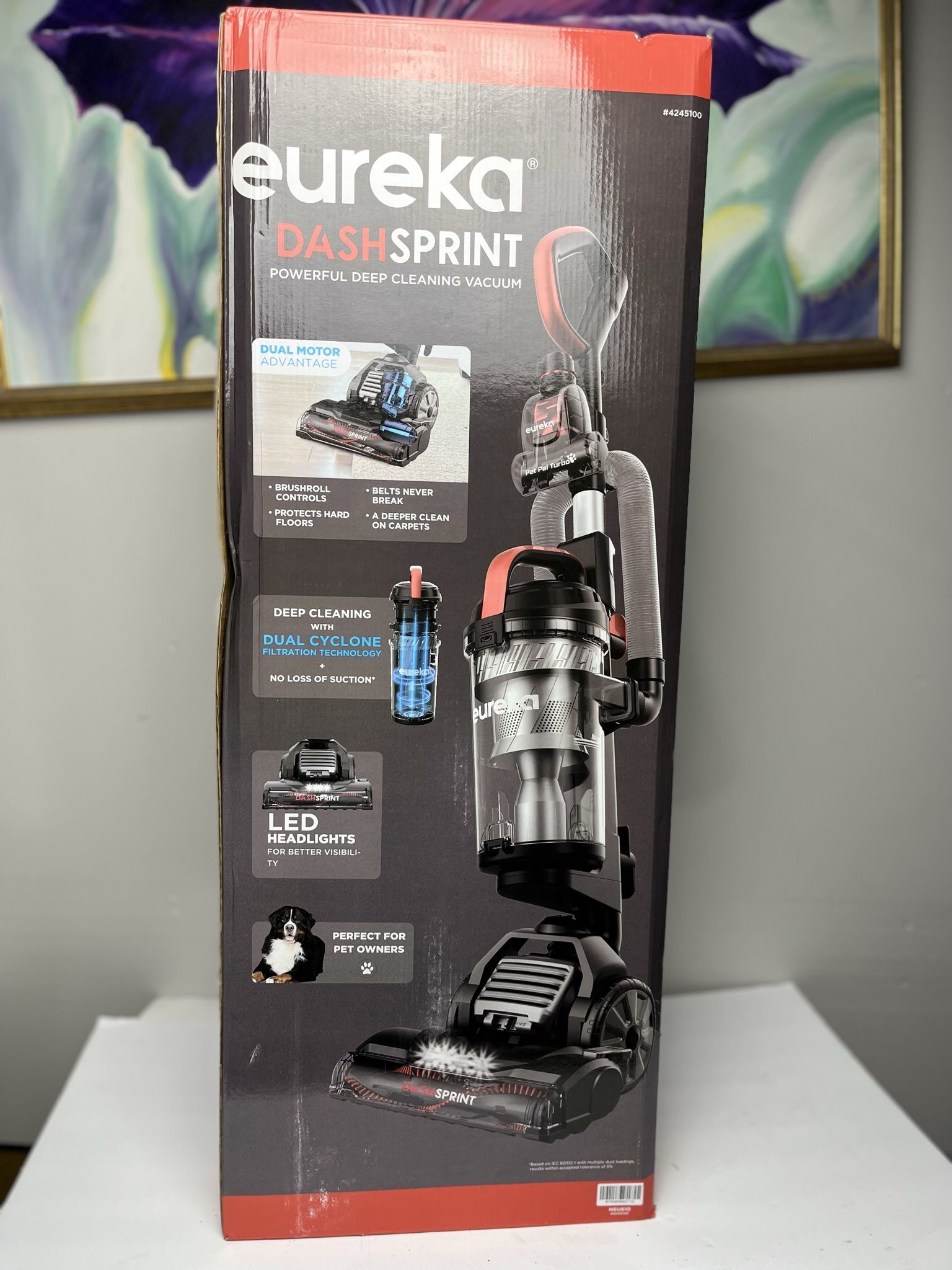 Eureka Dash Sprint NEU610 Dual Motor Upright Vacuum with Headlights