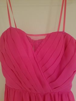 Hot pink dress