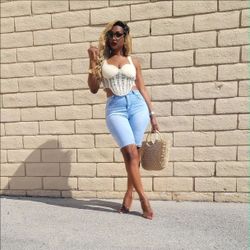 Crop knit top