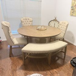 Large Round Dining Room Table