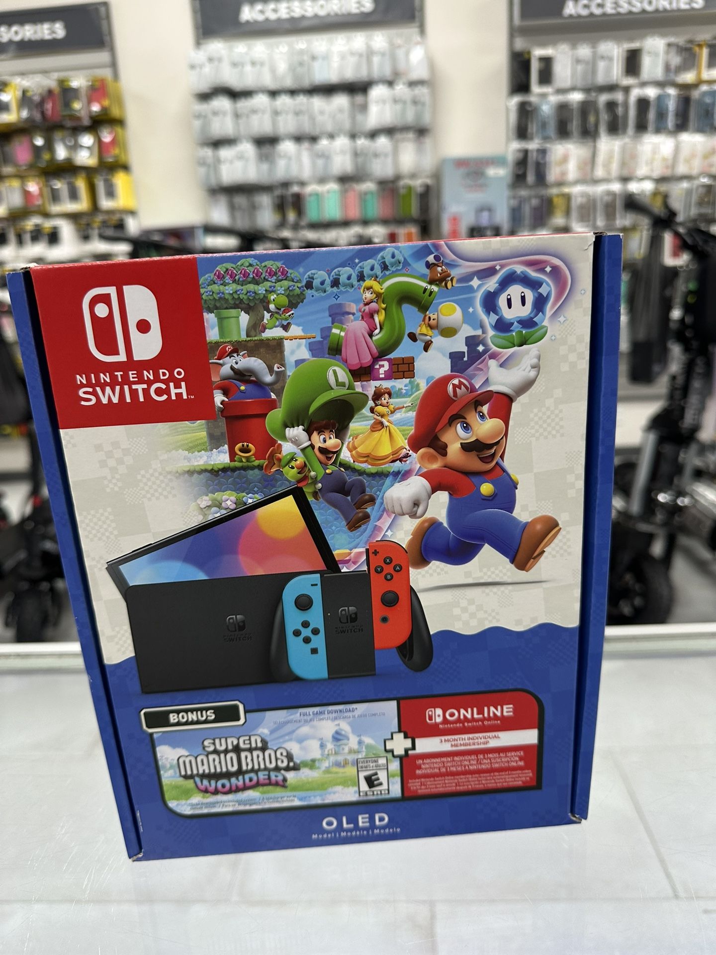 Nintendo Switch OLED Mario Bros Wonder Edition! Finance For $50