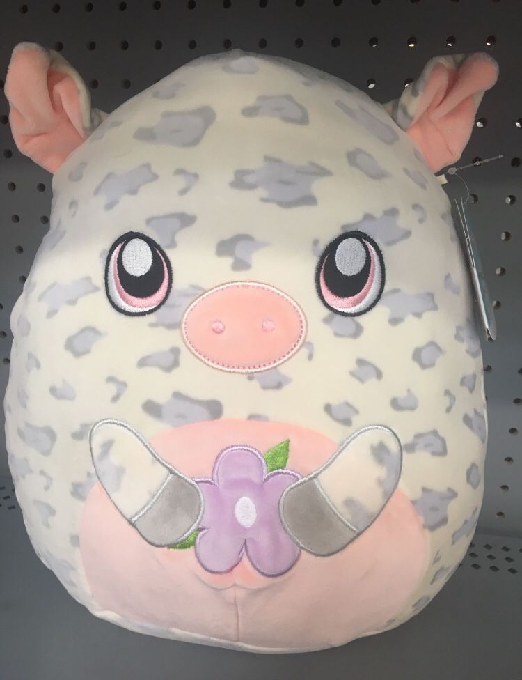 Squishmallow Rosie 12” Pig With Flower