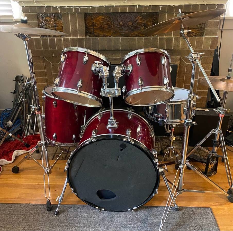 Make Offer:Vintage Rare Precision Percusion Maple Drum Set
