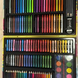 Art kit (color pencils, crayons, oil pastels, markers, 2 pencils, ruler, eraser, paint)