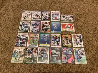 22 Emmitt Smith football cards with rookie Dallas Cowboys Legend HOF