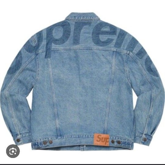 Supreme Inset Logo Denim