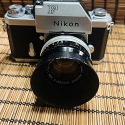 Nikon F FTN  Chrome $150/nikkor S Auto 1:1.4 Lens /HN3 Nikon Hood $120