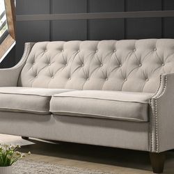 New Tufted Couch / Free Delivery 
