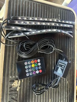 USB Car LEDs for under dash/seats with remote