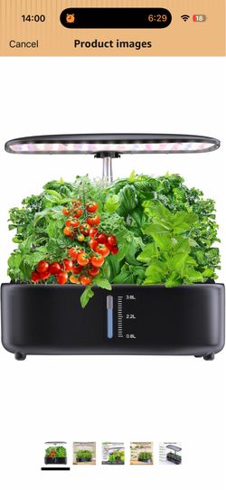 Hydroponics Growing System Kit - 12 Pods Indoor Herb Garden with LED Grow Light, Adjustable Height up to 17", Auto Timer - Perfect Home, Birthday & Mo