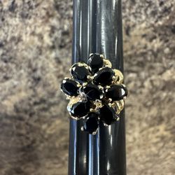 14k Onyx Ladies Ring Size 8.5