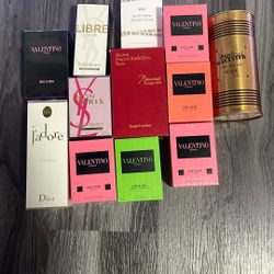 Valtentino, Ysl, Burberry, baccarat, Jean pual, Dior,