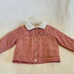 Old Navy Pink Toddler Faux Fur Jacket