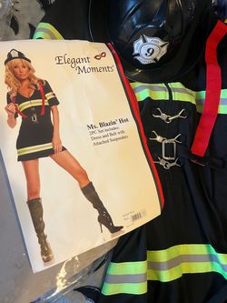 Ms Blazn Hot Fire Fighter Halloween costume