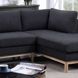 LARGE boucle SECTIONAL - BLACK