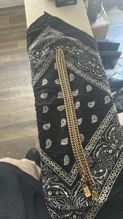 18k GP gold Cuban link