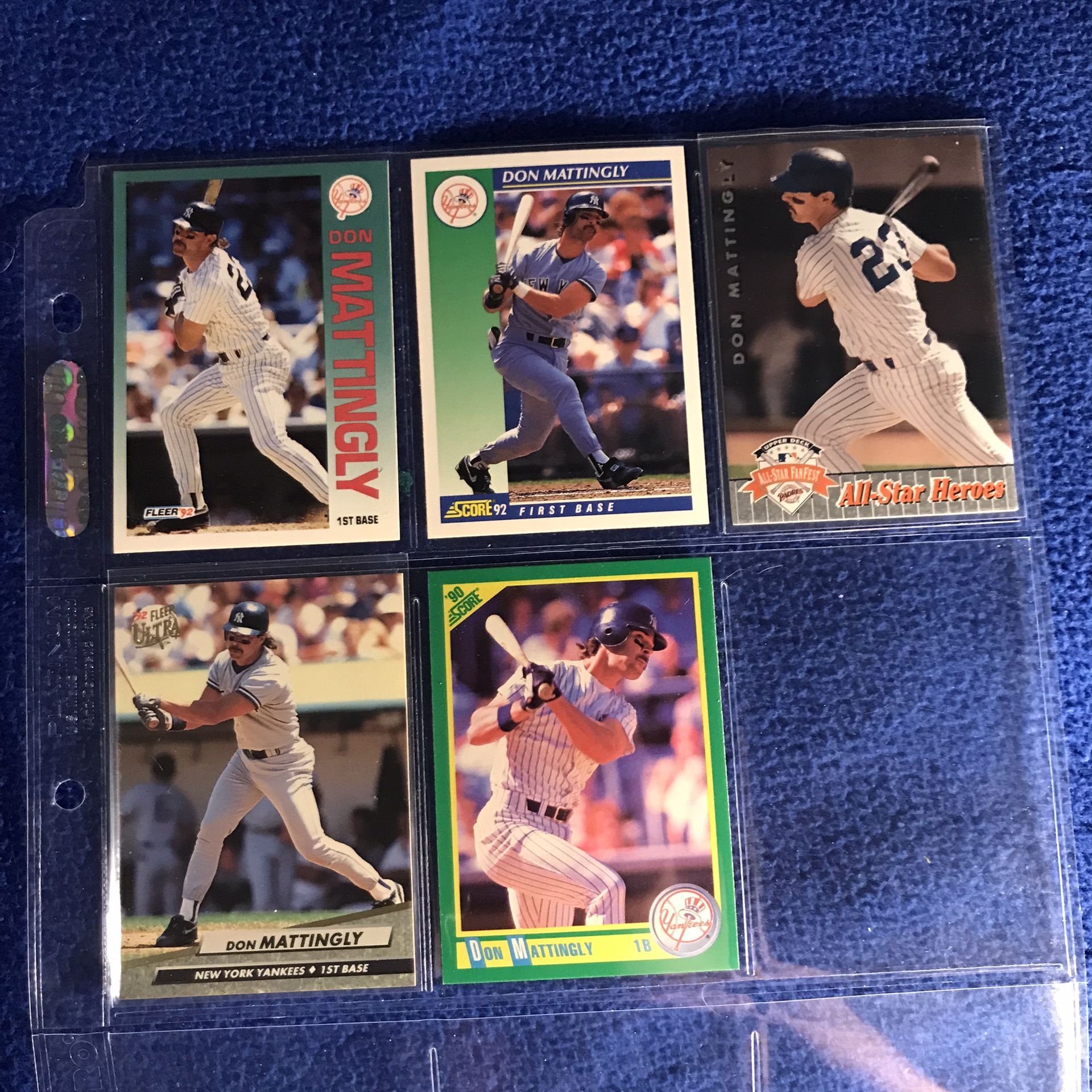 Don Mattingly New York Yankees Baseball Cards 