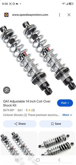 QA1 Adjustable 14 Inch Coilover Shock Kit