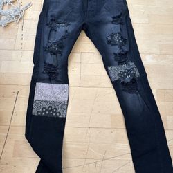 New Denim Jeans Bandana Amir Style Mnml Style 