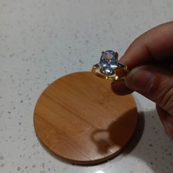 Oval Simulated Diamond Ring