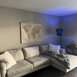 Living Spaces Aries Sofa with Chaise 