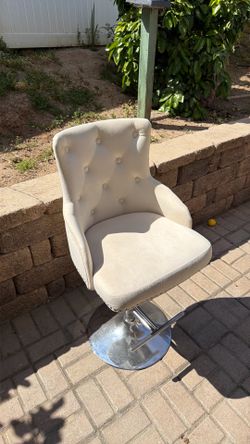 2 new fabric bar stool beige