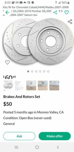 Brake And Rotor w/pads