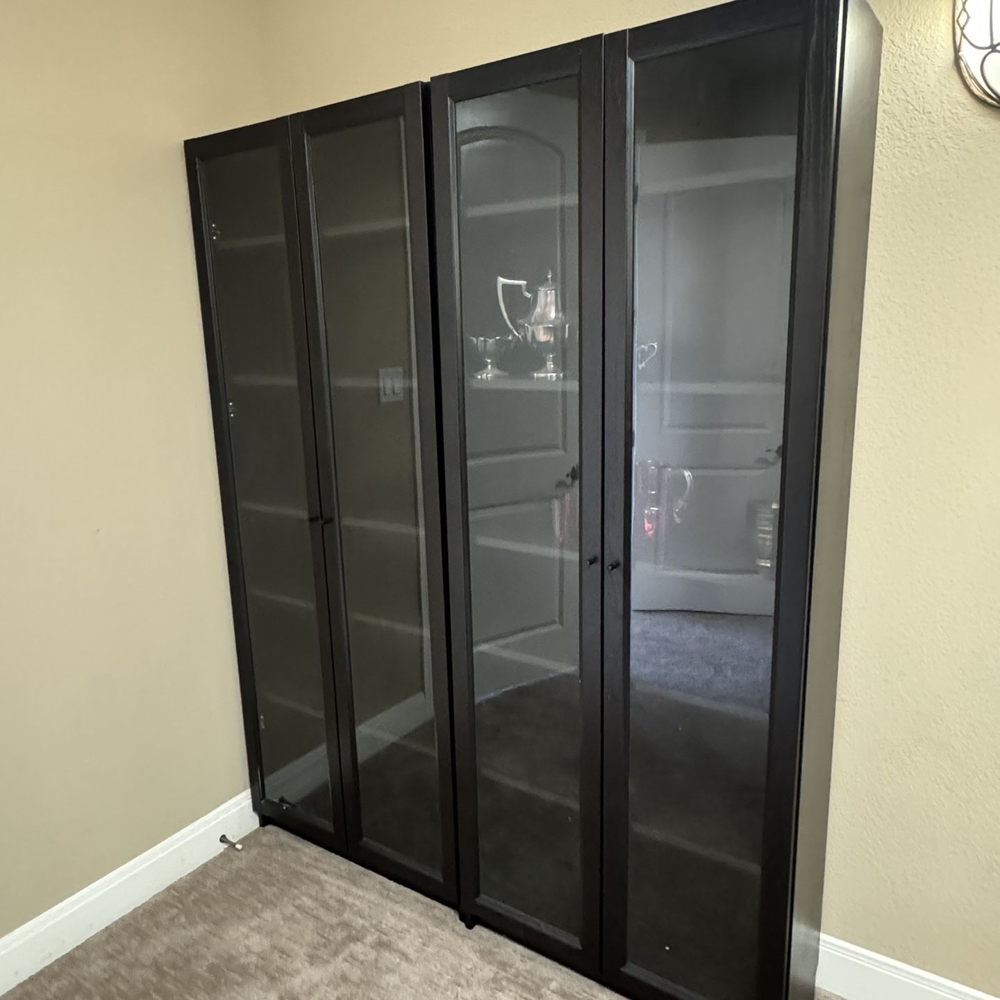 Black Wood Display Cases