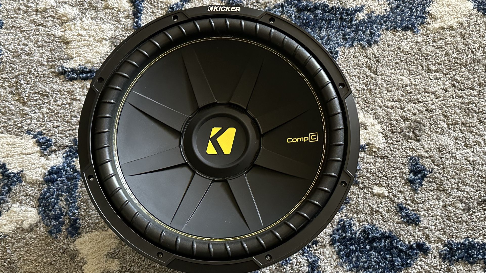 Slightly Used Kicker 15 Inch Car Stereo Subwoofer DVC Dual 4 Ohms Like New Works Great