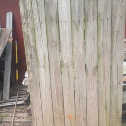 (Used)4ft.wide Pressure treated Pine Fence Panels (25) available 