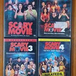 Scary Movie Funny Comedy DVD Lot 1 Thru 4 Ghost Parody 