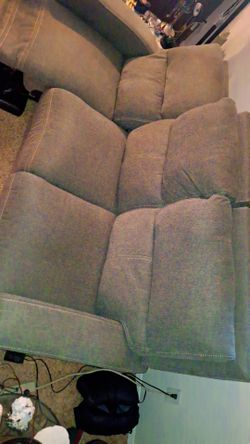 Gray Recliner Couch