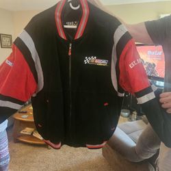NASCAR 100% Leather Jacket-NEW