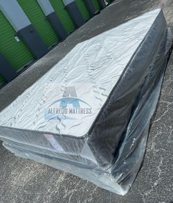 Full mattress with box spring (2pc set - new) NEW KING-QUEEN-FULL-TWIN SIZE SETS MATTRESS AND BOX SPRING 