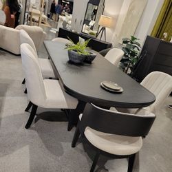 7 PC Dining Set... Black Color