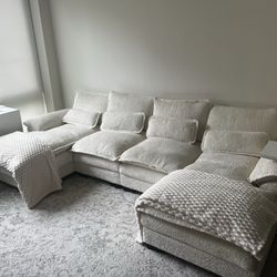 Sofa Cloud Couch - U Shape (Beige)