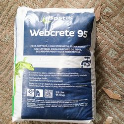 Bostik Weberete 95 FLOR PATCH UN MATERIAL PARA PARCHEO DE PISOS Y UN SECADO RAPIDO Y ALTA RESISTENCIA TENGO MAS DE 20 BOLSAS SELAS DOY A 15 CADA UNA