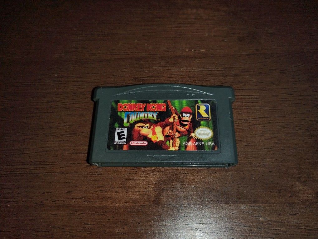 Authentic Donkey Kong Country Returns GBA Cartridge