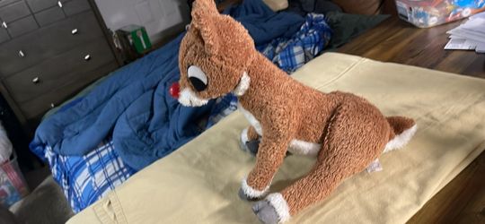 Rudolph the reindeer plush toy