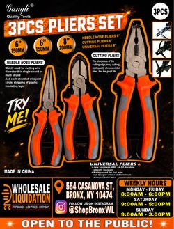 Gangli 3-Piece Pliers Set
