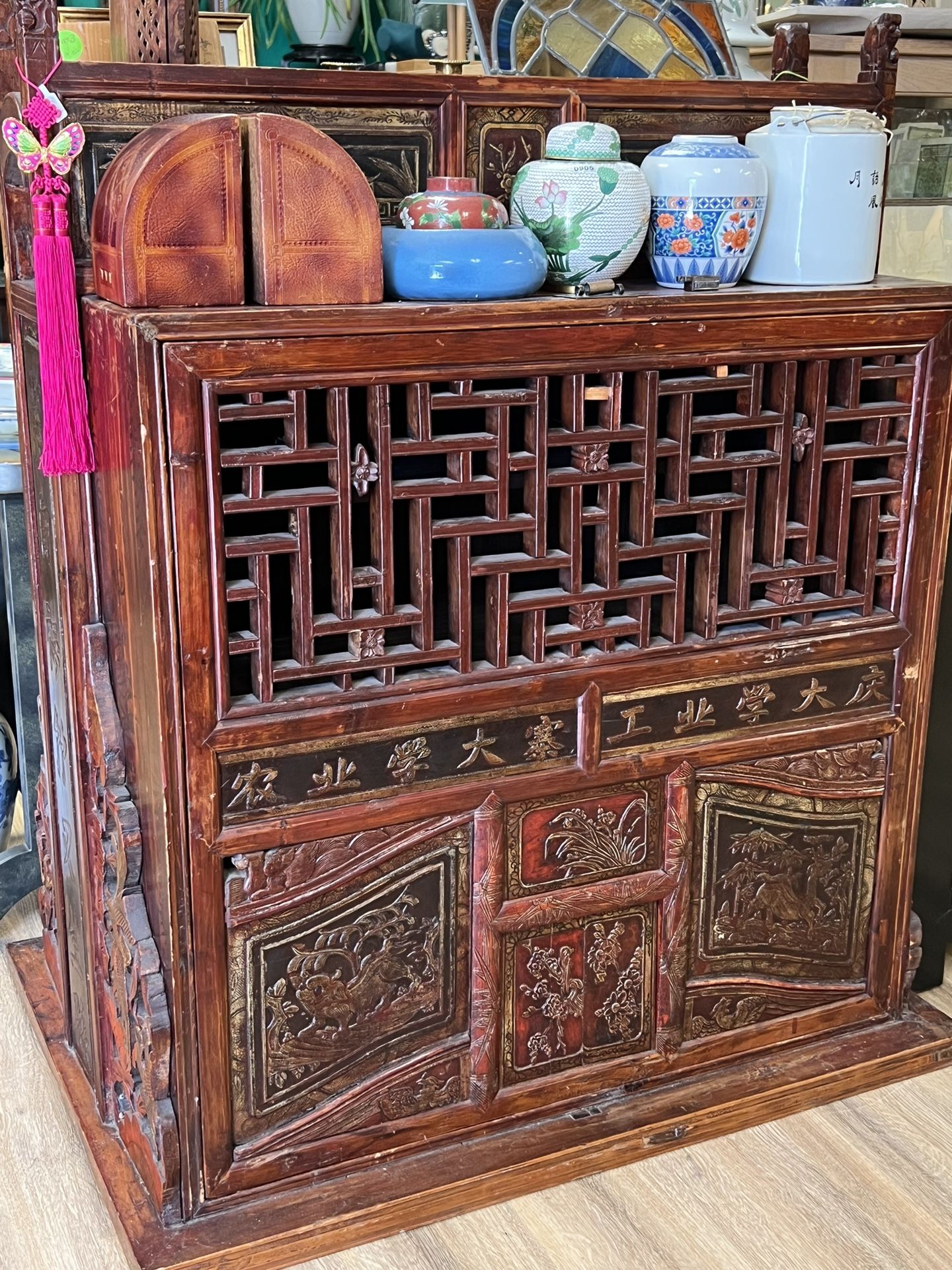 Antique Chinese Wedding Cabinet 