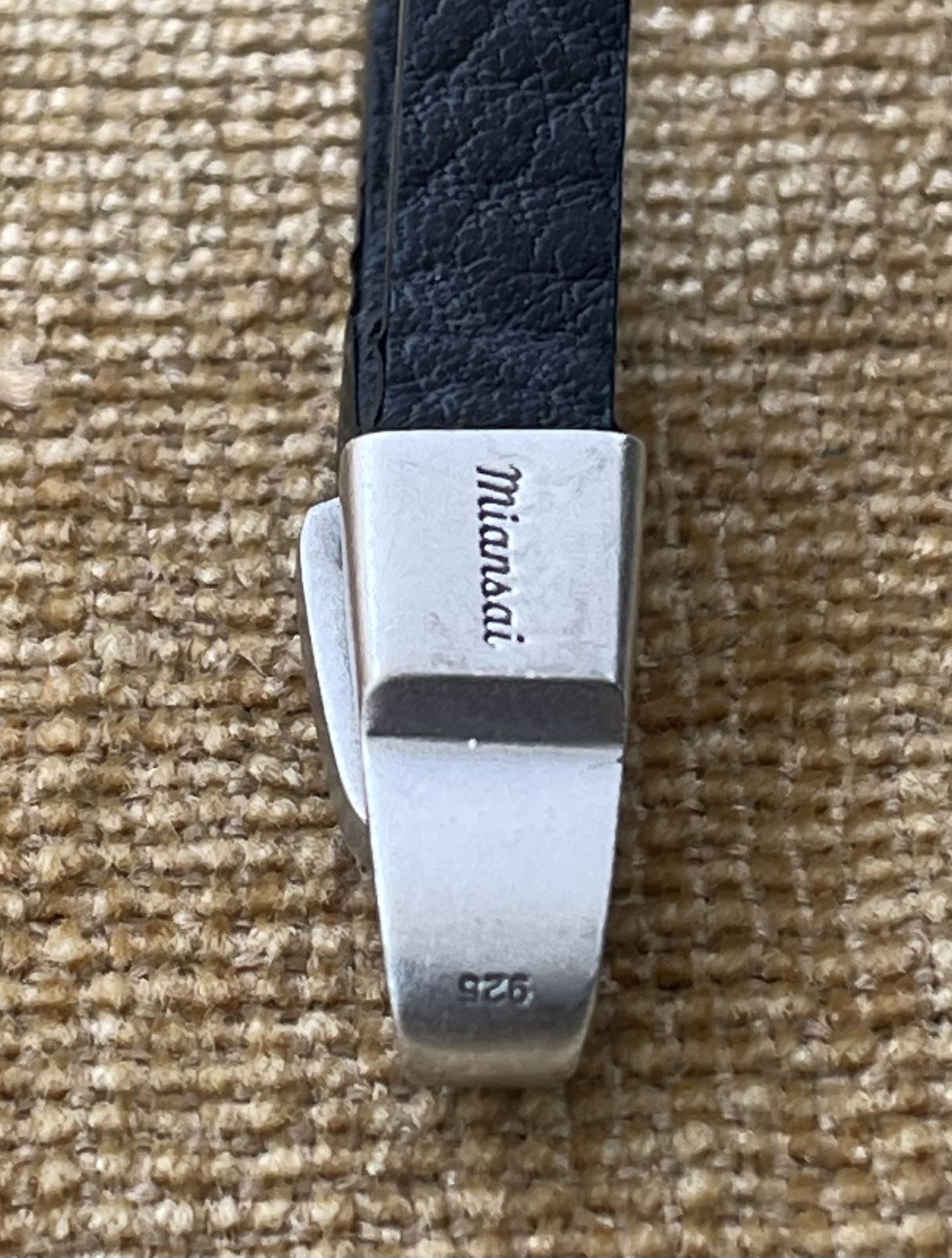 Miansai Leather and 925 Silver Women’s Choker Necklace