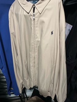 Tan Polo Jacket with Zipper