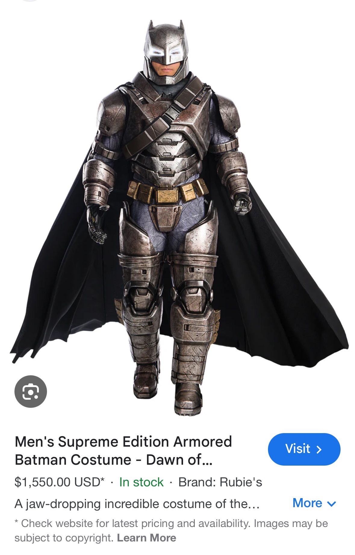 Batman supreme, edition, armored costume