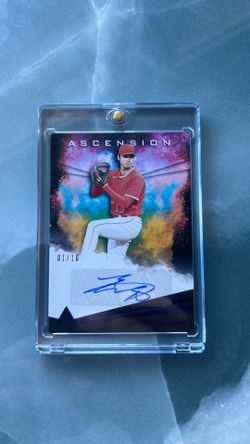 2021 panini chronicles ascension Shohei Ohtani Auto serial # 1/10