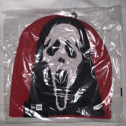 Supreme New Era Ghostface Beanie Red