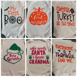 🌟 Custom Baby Onesies — Personalized, Funny, Cute & Holiday Designs! 🌟 (PICK UP ONLY NE 93306)