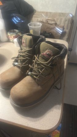 New brahman steel toe boots size 8 W
