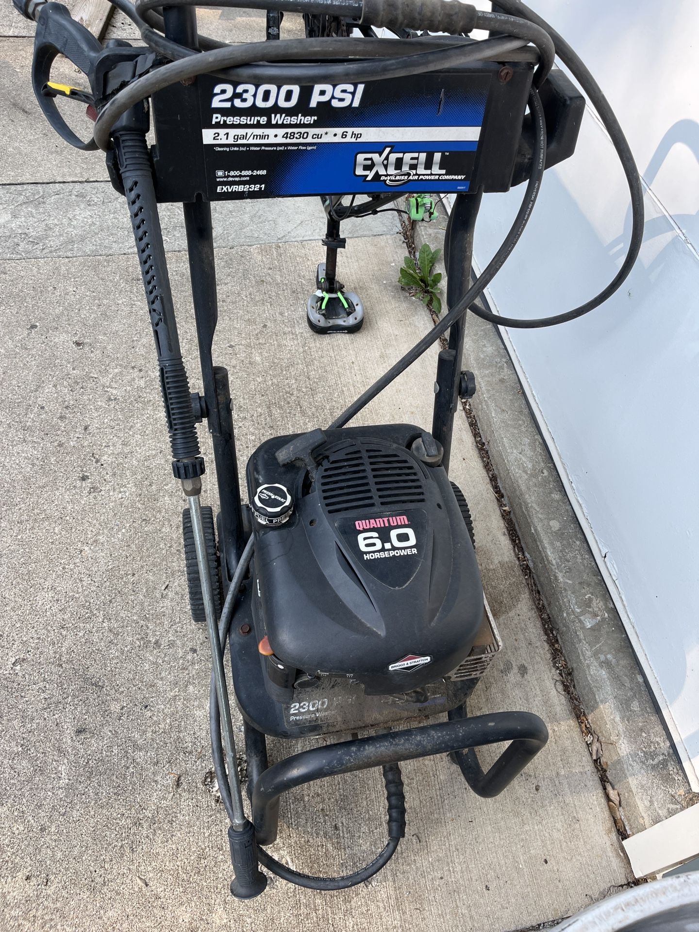 2300psi Excell Power washer