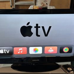 Samsung 33” TV And Apple 4K TV